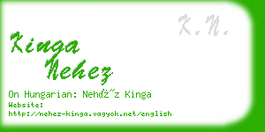 kinga nehez business card